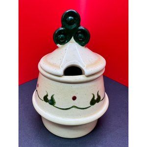 Metlox Poppytrail Provincial Vernon Homestead Mustard Jam Honey Jar Lid Ceramic